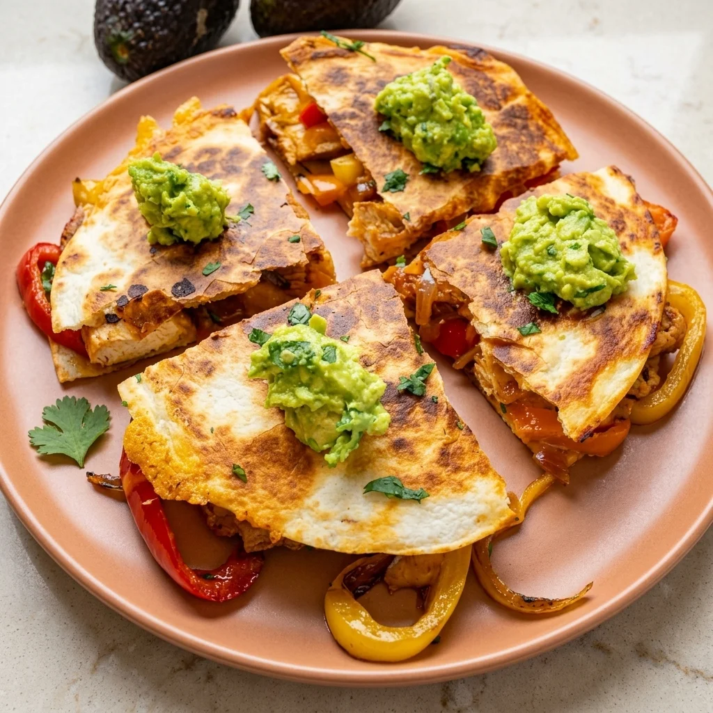 Grilled cheese quesadilla cut into wedges at Habaneros Mexican Grill near Leduc Common